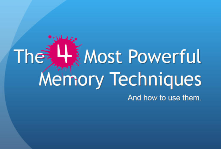 The 4 Most Powerful Memory Techniques E-Book